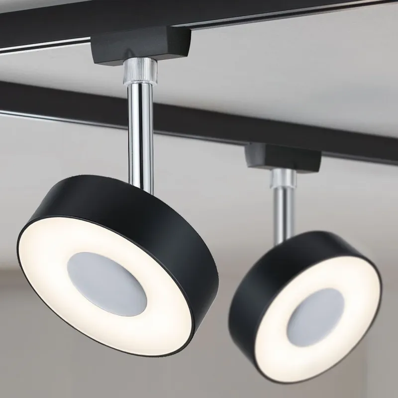 Bezpečná Platba Paulmann Circle, spot pro Urail system, 1x5W LED 2700K stmívatelné, matná černá
