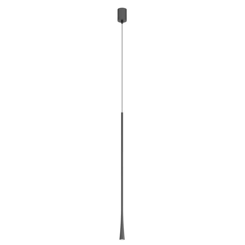 Jen Po Omezenou Doba Redo Ito, černé závěsné svítidlo, 6,2W 3000K, průměr 3,2cm, výška 80cm