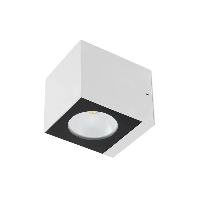 Výprodej Redo Teko, bílé nástěnné exteriérové svítidlo se svícením dolu, 6W LED 3000K, výška 9,4cm, IP65