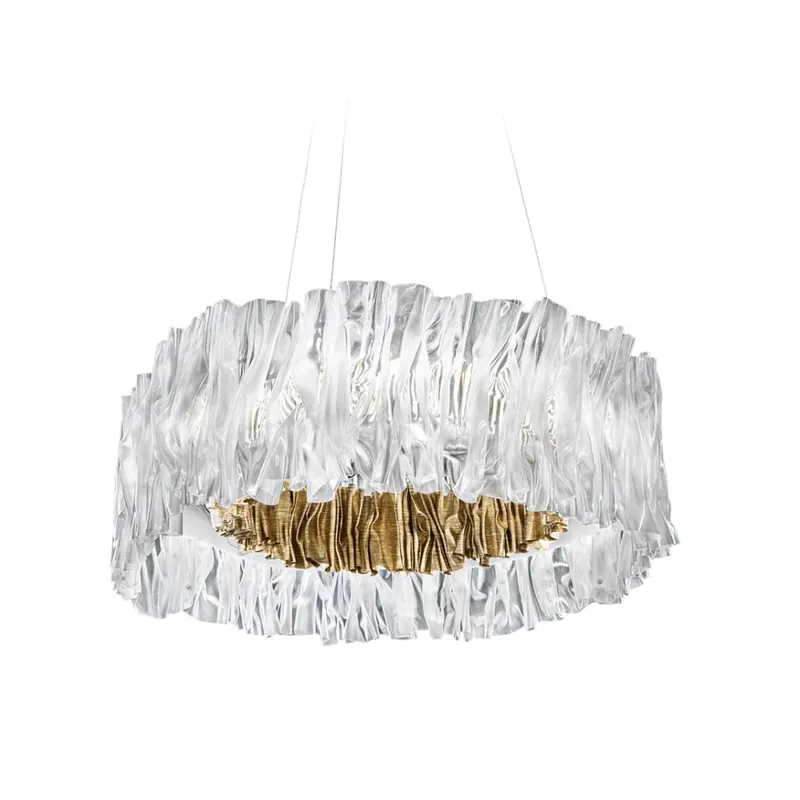 Slamp Accordéon, designové svítidlo se zlatou, 52W 2700K stmívatelné, prům. 57cm Rychlé Dodání