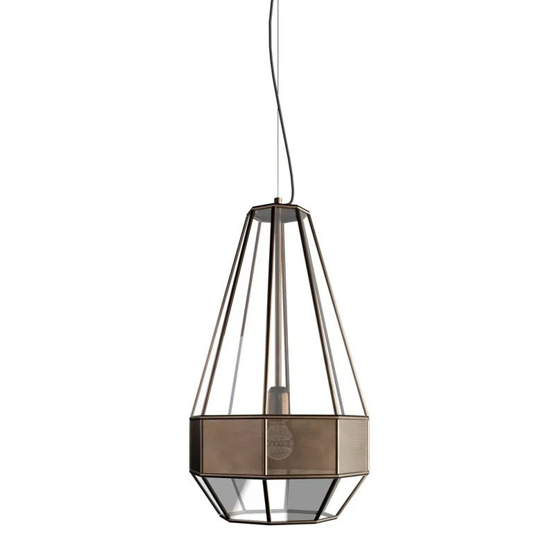 Il Fanale Massira, moderní lustr z perforovaného plechu, 1x15W E27, výška 57,5cm Cenová Bomba