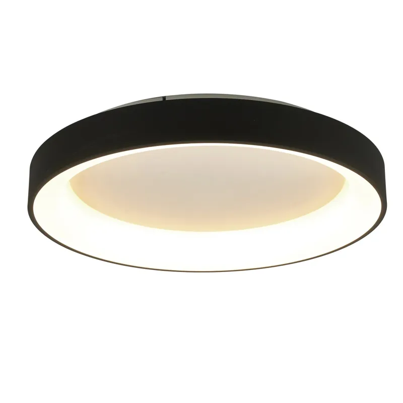 Mantra Niseko II, stropní kruhové svítidlo LED 78W, 2700-5000K, dálk. ovládání, černá, průměr 90cm Hit Sezóny