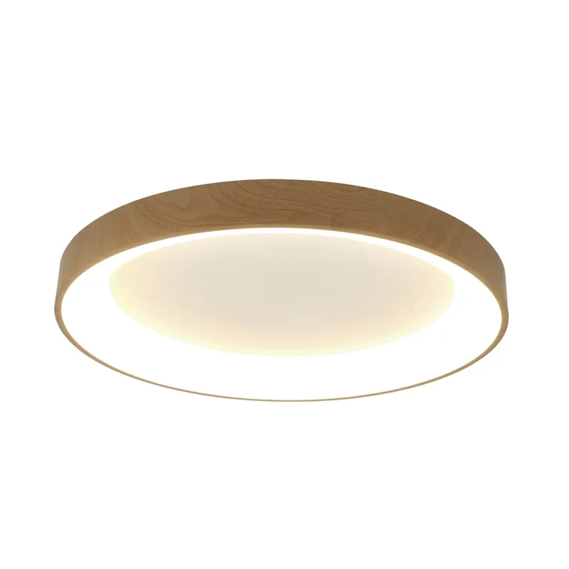 Aktuální Mantra Niseko II, stropní kruhové svítidlo LED 58W, 2700-5000K, dálk. ovládání, dřevěná, průměr 78cm