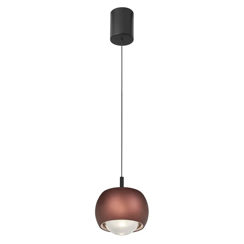 Kup Teď Mantra Roller, stahovací závěsné svítidlo se svícením dolů LED 12W, 3000K, bordó, průměr 9,6cm