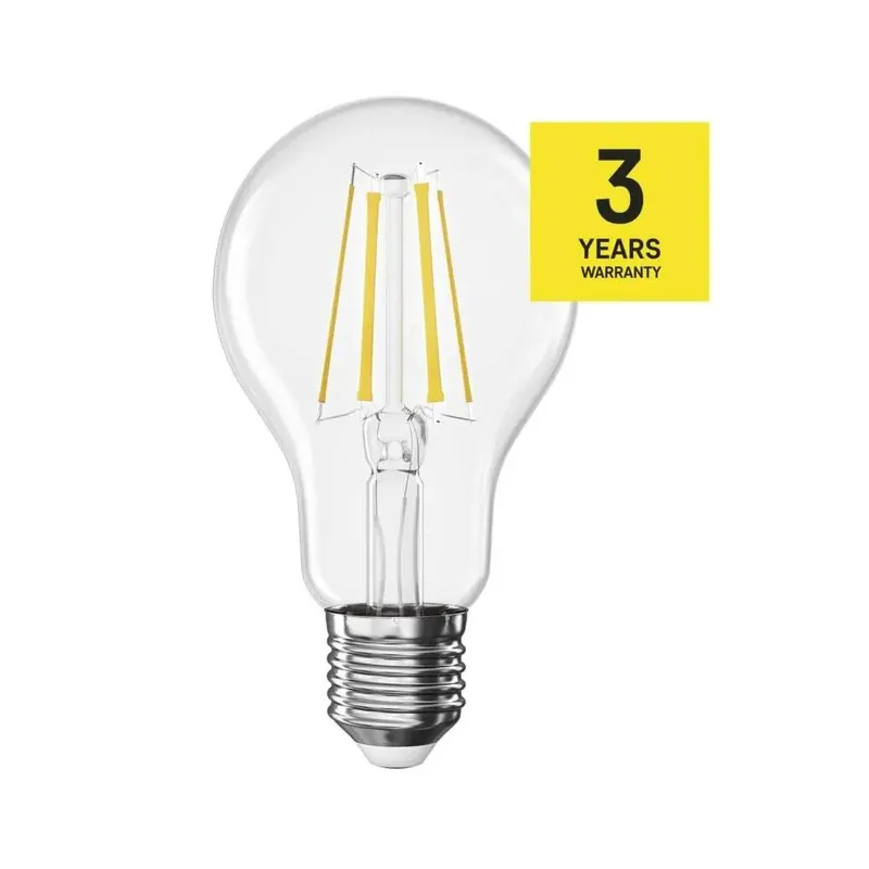 LED žárovka filament E27 5,9W, 806lm, náhrada za 60W, bílá 4000K Rychlé Dodání