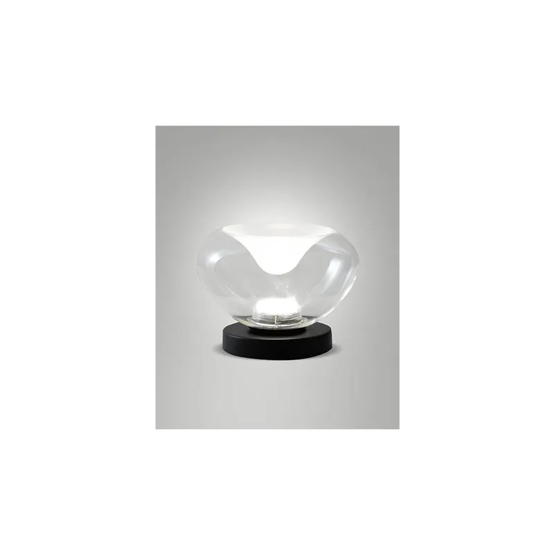Fabas Brena, stolní lampa z čirého skla, 1x11W LED 2700/3000/4000K dotykové stmívání, prům. 22cm Dokud Zásoby Vydrží