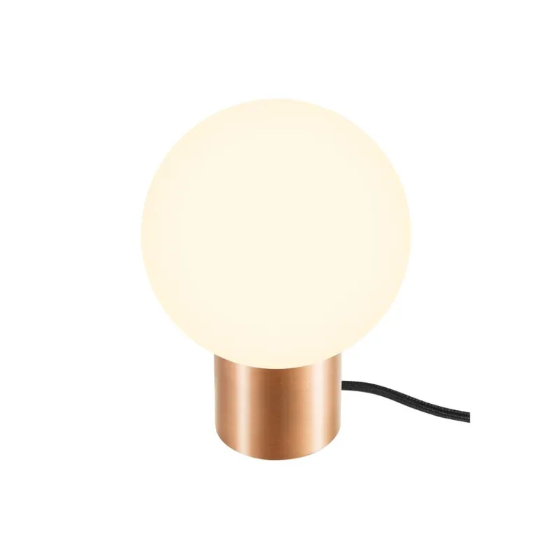 Cenový Hit SLV Little Sun, skleněná stolní lampa 1xG9, měděná barva, průměr 14cm