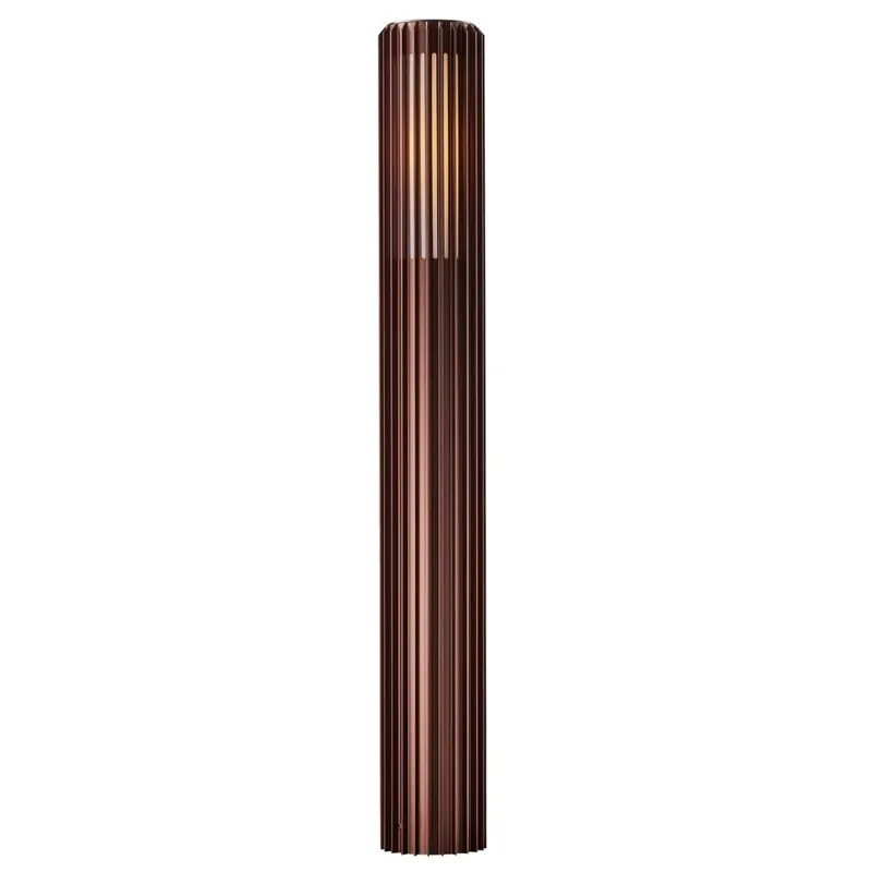 Nordlux Aludra, venkovní sloupkové svítidlo 1xE27, metalická hnědá, výška 95cm Omezená Nabídka