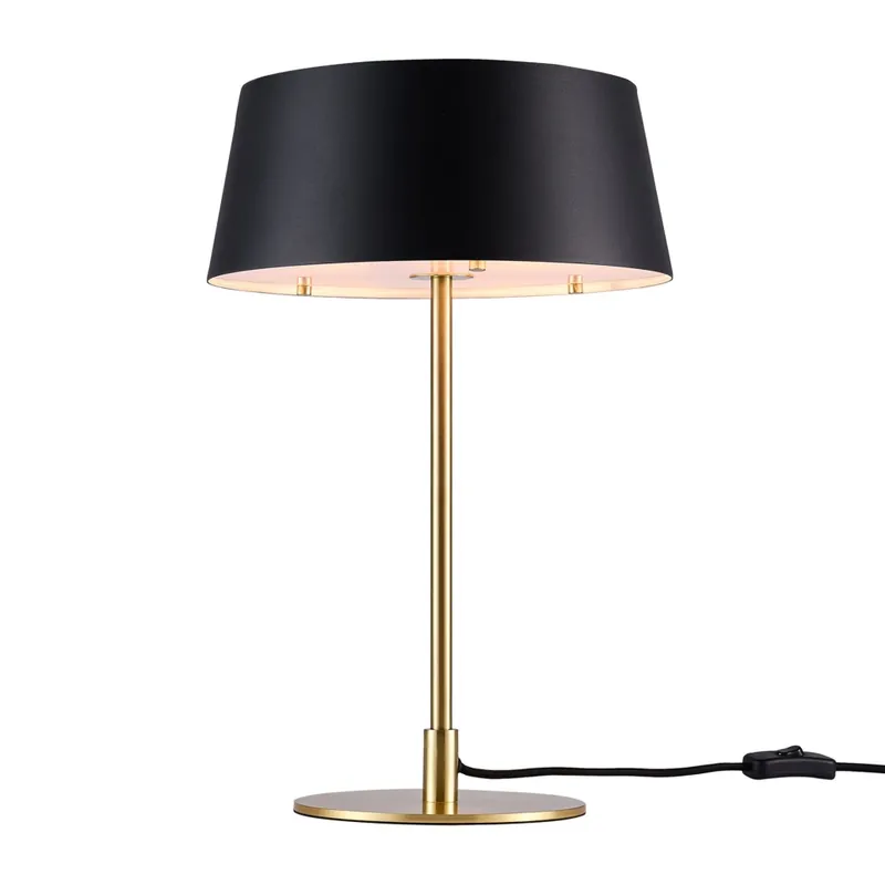 Časově Omezené Nordlux Clasi, stolní lampa 3xE14, černá/mosaz, průměr 30cm