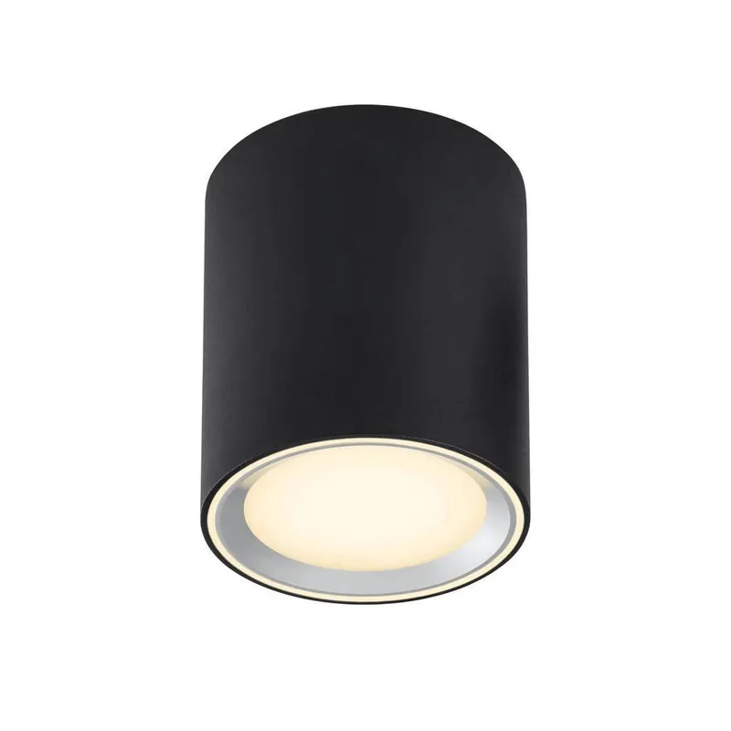 Nordlux Fallon, stropní LED 5,5W 2700K, tříkrokové stmívání, černá, průměr 10x12cm Nová Kolekce
