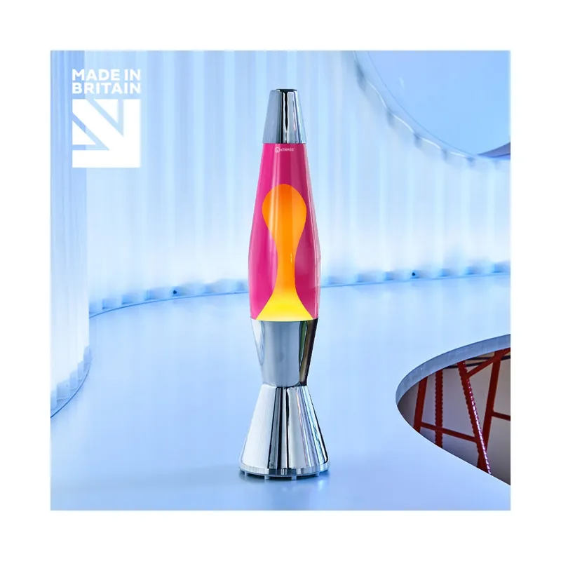 Mathmos Astrobaby, originální lávová lampa, 1x28W, růžová se žlutou lávou, 43cm Vrácení Zdarma