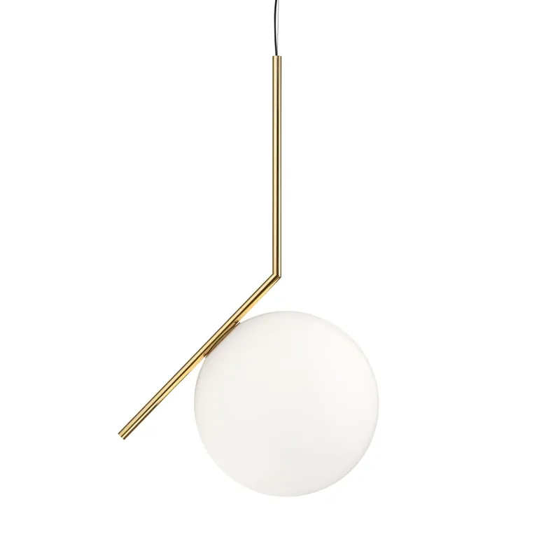 Flos IC Lights S3 10 Anniversary, designové závěsné svítidlo, 1x205W E27, 24K zlato, Ø 45cm Finální Výprodej