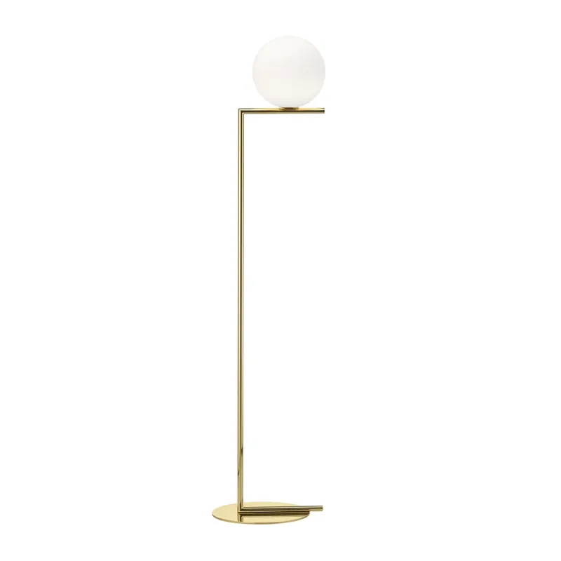 Flos IC Lights F1 10 Anniversary, designová stojací lampa se stmívačem, 1x60W E14, 24K zlato, Ø 20cm výška 135cm Nejlepší Volba