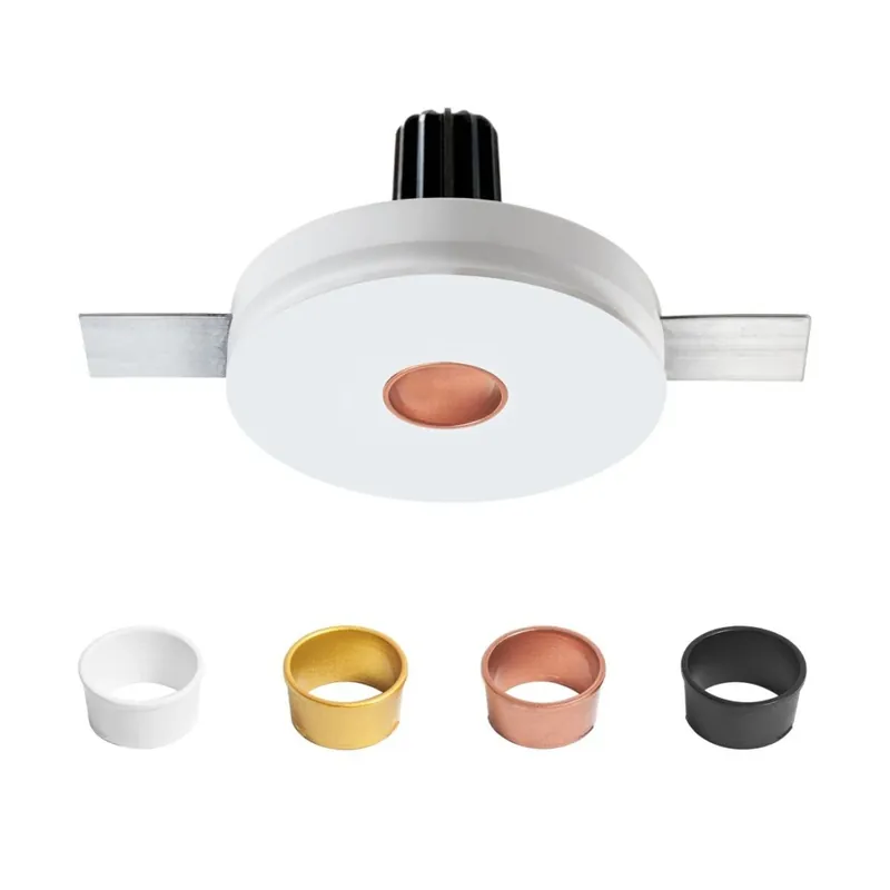 Hit Sezóny Linea Light Gypsum_Coloring_R1 V2, sádrová bodovka s kulatým rámečkem, 6W 2700K 23.4° 24V, Ø 3cm