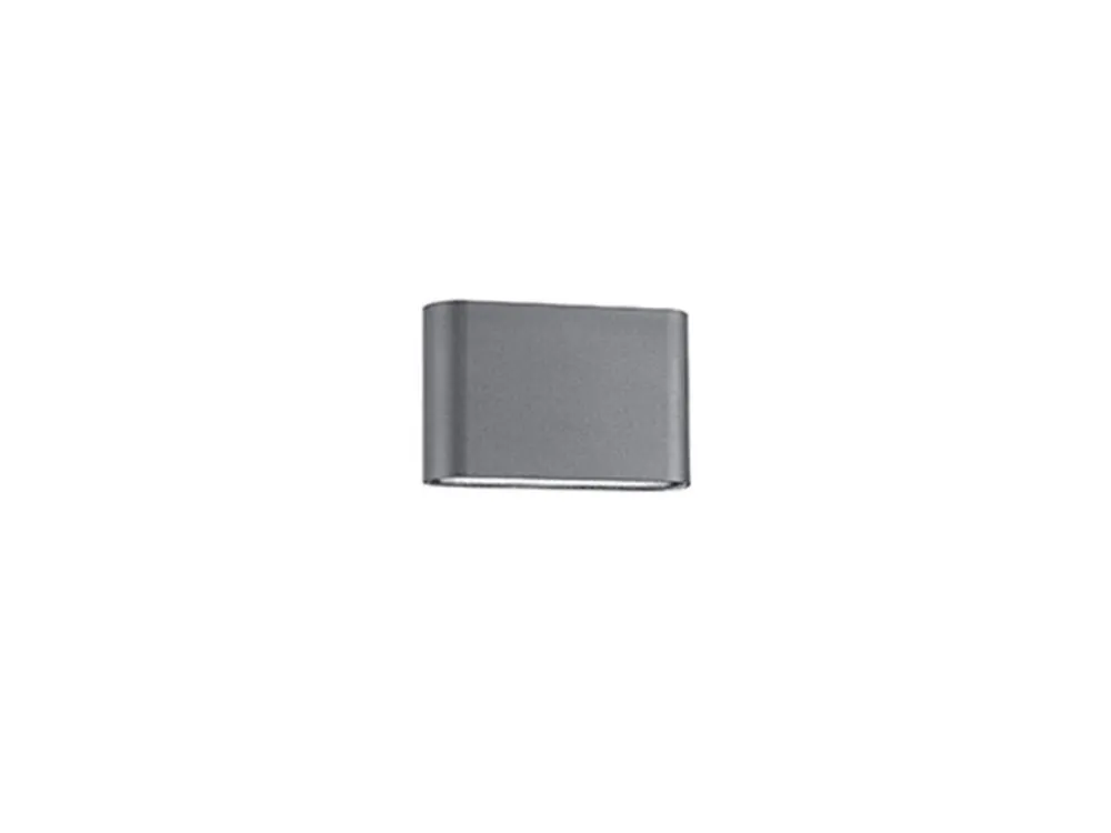 Odeslání Ihned Venkovní nástěnné svítidlo SOHO tmavě šedý hliník skleněný difuzor LED 2x5W 3000K 220-240V 2x60st. IP54 světlo nahoru a dolů - NOVA LUCE
