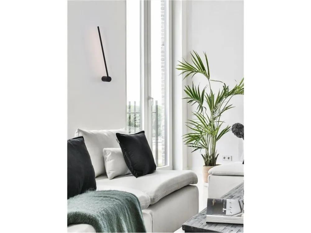 Nástěnné svítidlo SYNTHESI černý hliník a akryl LED 18W 230V 3000K IP20 - NOVA LUCE Tovární Cena