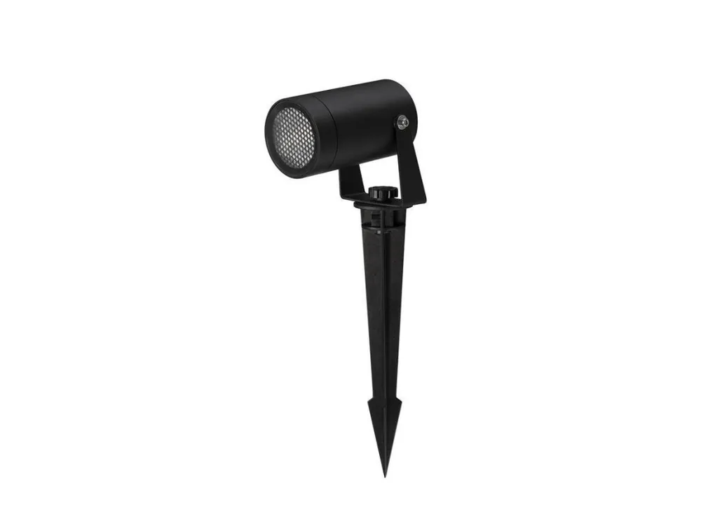 Venkovní svítidlo s bodcem DESTRY černý hliník a čiré sklo plástvový difuzor proti oslnění GU10 1x10W 220-240V bez žárovky IP54 - NOVA LUCE Levný