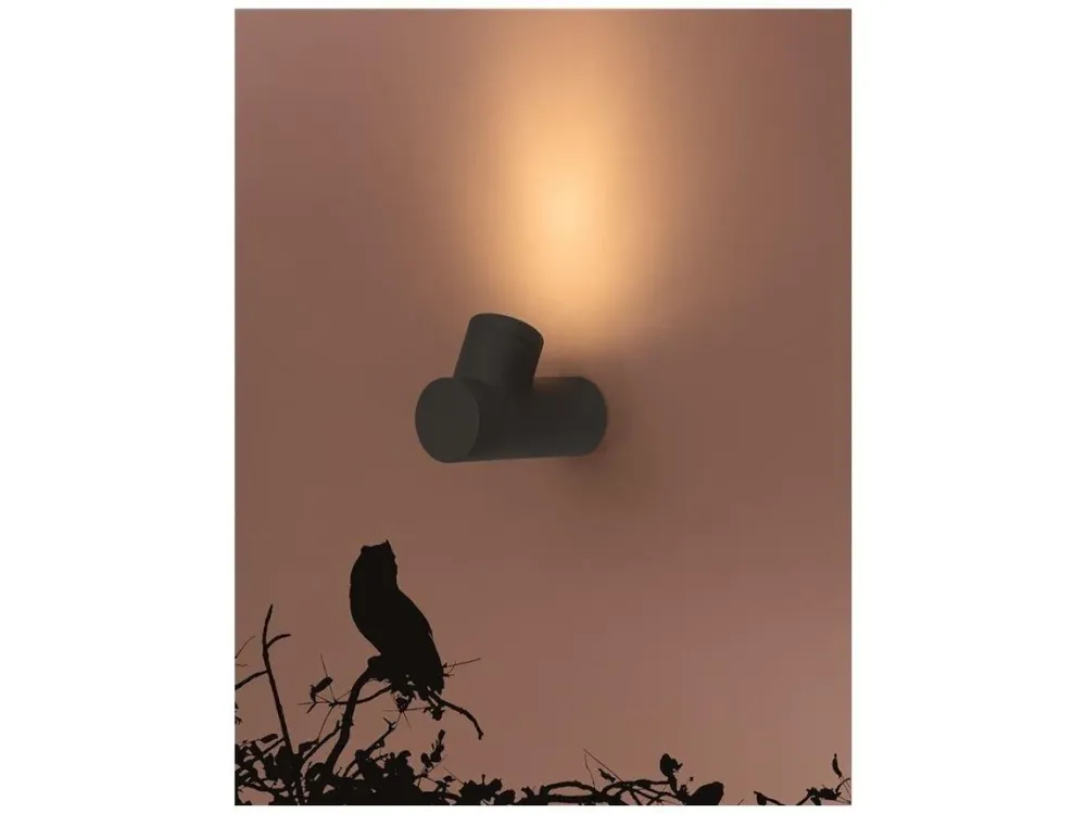 Omezená Nabídka Venkovní nástěnné svítidlo RAMO tmavě šedý hliník skleněný difuzor GU10 1x7W 220-240V IP65 bez žárovky - NOVA LUCE