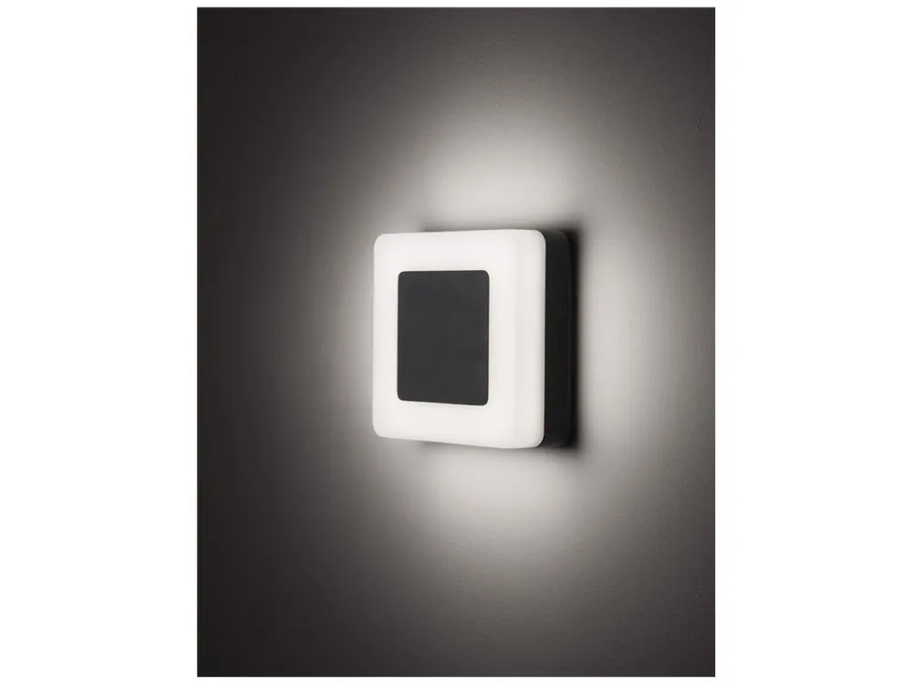 Venkovní nástěnné svítidlo TUNE černý hliník a akryl LED 9W 3000K 100-240V 115st. IP65 - NOVA LUCE Bezpečná Platba