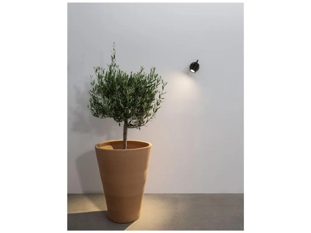 Venkovní nástěnné svítidlo FEND černý hliník a sklo LED 10W 3000K 100-240V 24st. IP65 - NOVA LUCE Nízká Cena