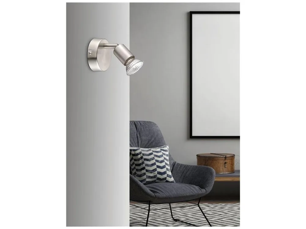 Cenově Výhodný Bodové svítidlo BASE nikl satén kov GU10 1x5W IP20 bez žárovky - NOVA LUCE