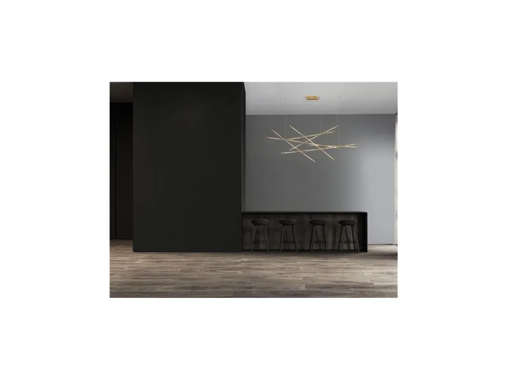 Závěsné svítidlo RACCIO mosazný zlatý kov a akryl LED 109W 230V 3000K IP20 stmívatelné - NOVA LUCE Expresní Doručení