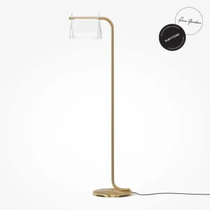 Jen Po Omezenou Doba Luxusní stojací LED lampa CABARET, 8W, v. 126,5 cm, 3000K, zlatá