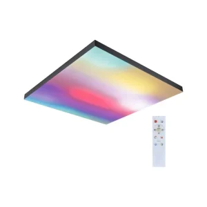 Finální Výprodej LED Panel Velora Rainbow dynamicRGBW hranaté 595x595mm RGBW černá - PAULMANN
