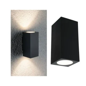 Dokud Zásoby Vydrží Venkovní nástěnné svítidlo Flame 2x2,8W IP44 3.000K antracit 230V - PAULMANN