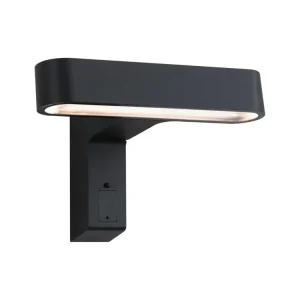 Autentický LED venkovní nástěnné svítidlo Ito pohybové čidlo horizontální orientace IP44 227x159mm 3000K 6W 230V 65° antracit kov/umělá hmota - PAULMANN