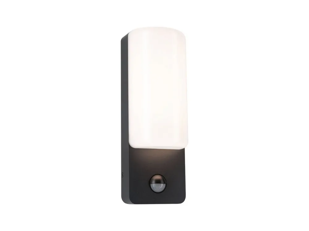 Ověřený LED venkovní nástěnné svítidlo Bonnie pohybové čidlo IP44 93x77mm 3000K 8,5W 230V antracit hliník - PAULMANN