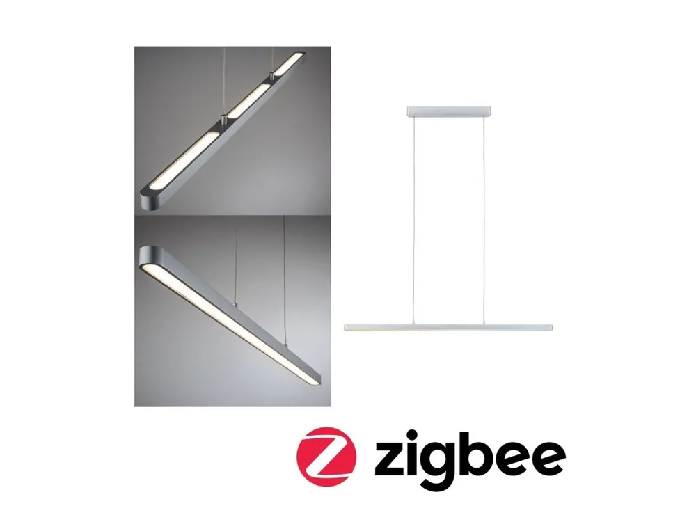 Jen Po Omezenou Doba LED závěsné svítidlo Lento měnitelná bílá 3x13,5W matný chrom stmívatelné - PAULMANN