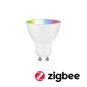 Výprodej Standard 230V Smart Home Zigbee 3.0 LED reflektor GU10 4,8W RGBW+ stmívatelné bílá mat - PAULMANN