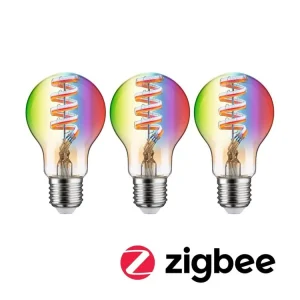 Filament 230V Smart Home Zigbee 3.0 LED žárovka E27 3x6,3W RGBW+ stmívatelné zlatá - PAULMANN Tovární Cena