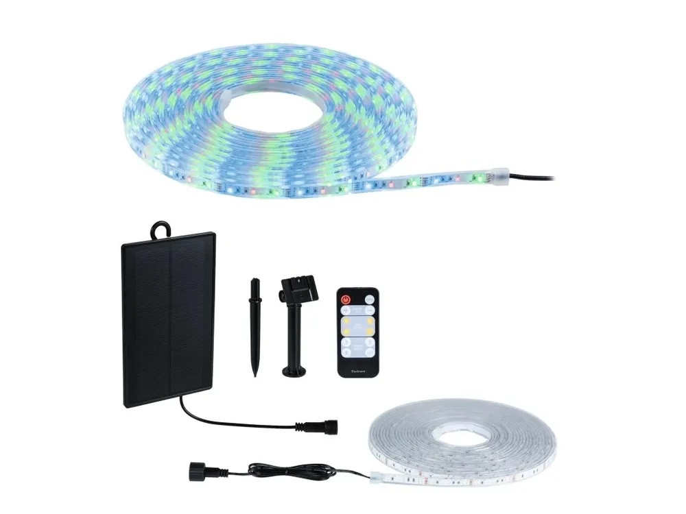 LED pásek solární vč. dálkový ovladač 10m IP44 3,8W 14lm/m 60 LEDs/m RGB - PAULMANN Kup Teď