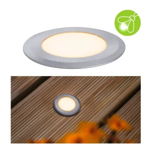 Cenově Výhodný LED zemní svítidlo zlaté světlo neláká hmyz IP67 kruhové 50mm 2200K 2,2W 230V hliník umělá hmota/kov - PAULMANN