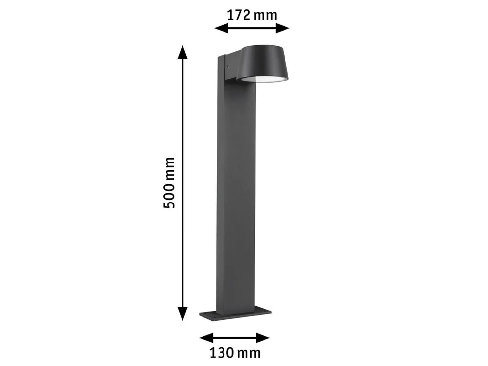 Objednat Nyní LED stojací svítidlo Capea neláká hmyz IP44 500mm 2200K 6W 230V 98° černá hliník - PAULMANN
