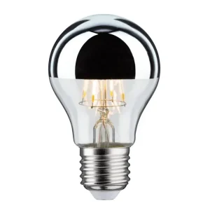 Cenová Bomba LED žárovka 4,8 W E27 zrcadlový svrchlík stříbrná teplá bílá - PAULMANN
