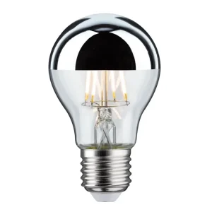 Akce LED žárovka 6,5 W E27 zrcadlový svrchlík stříbrná teplá bílá - PAULMANN