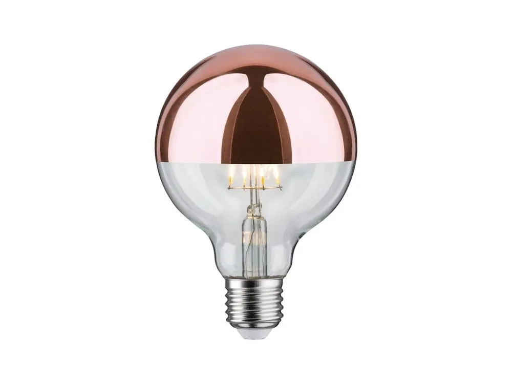 LED Globe 6,5 W E27 zrcadlový svrchlík měď teplá bílá - PAULMANN Must-Have
