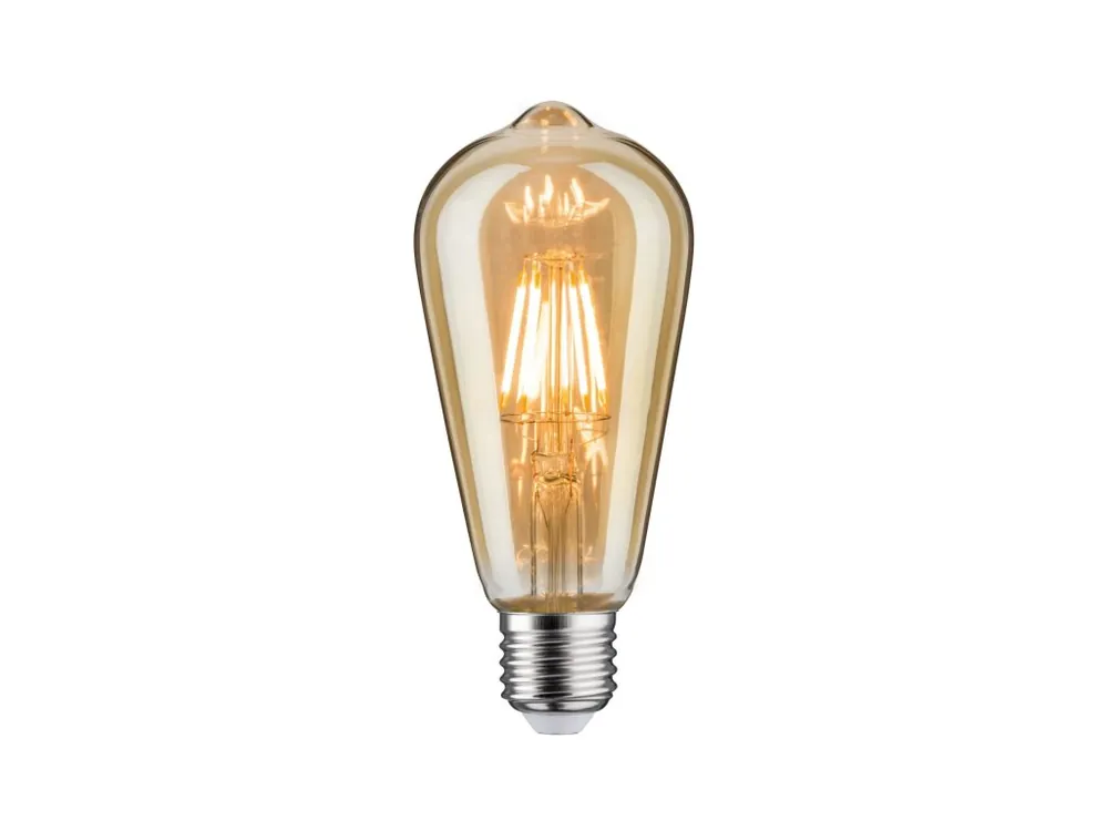 Horká Nabídka LED žárovka ST64 6,5 W E27 zlatá zlaté světlo - PAULMANN