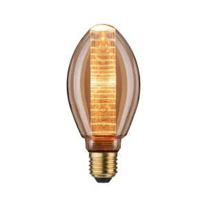 Inner Glow Edition LED žárovka s vnitřním kroužkem E27 230V 3,6W 1800K zlatá - PAULMANN Víkendová Akce