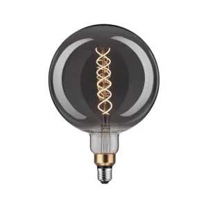 Aktuální 1879 LED BigGlobe E27 230V 7W 1800K stmívatelné kouřové sklo - PAULMANN