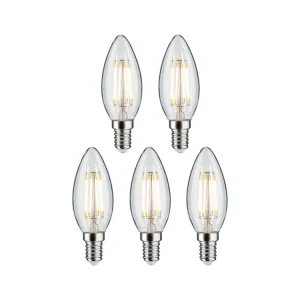 Filament 230V LED svíčka E14 5x4,8W 2700K čirá - PAULMANN Autentický