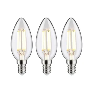 Eco-Line Filament 230V LED svíčka E14 3ks-sada 98mm 2,5W 3000K čirá - PAULMANN Akce