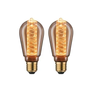 Inner Glow Edition sada LED žárovka E27 230V 2x4W 1800K zlatá spirála - PAULMANN Vrácení Zdarma
