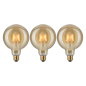 1879 set LED Globe E27 230V 3x2,7W 1700K zlatá - PAULMANN Cenová Bomba