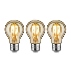 Bezpečná Platba 1879 set LED žárovka E27 230V 3x6W 1700K stmívatelné zlatá - PAULMANN