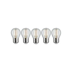 Filament set LED kapka E27 230V 5x2,6W 2700K čirá - PAULMANN Oblíbený