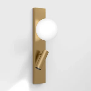 Cenový Hit LTX Sfera Wall M, nástěnná lampa, 3,6W+1,5W, 3000K, IP20, černá/zlatá